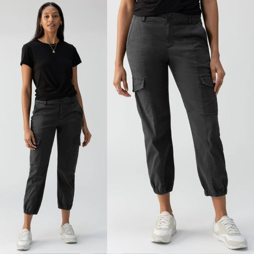 Sanctuary - Women's Rebel Cargo Pant CP0694NTO | Size 25 | Charcoal Gray